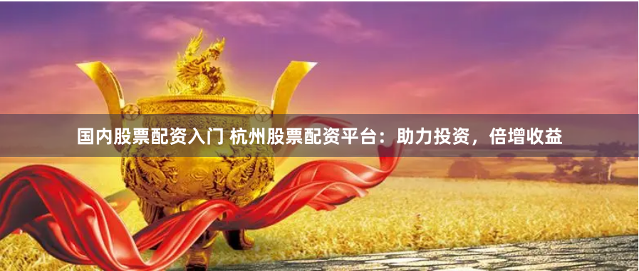 国内股票配资入门 杭州股票配资平台：助力投资，倍增收益